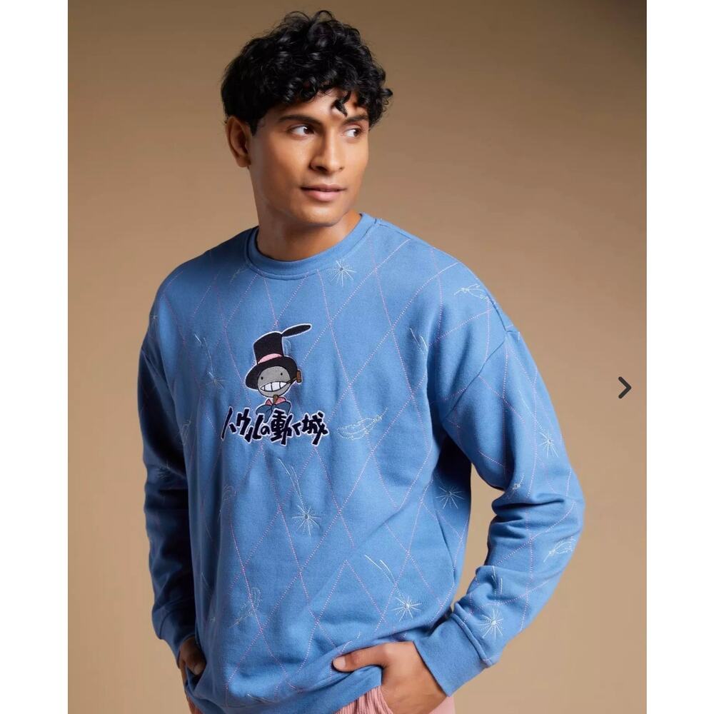 Studio Ghibli Howl's Moving Castle Turnip Head Quilted Crewneck BoxLunch Size 2X